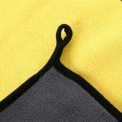 Persoonlijke dikke pluche auto reiniging doek 40x40 kleurrijke auto handdoeken met rand microfiber