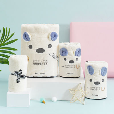 Customized Soft Touch 4 Piece Bad Towel Set voor snel drogen en luxe bad