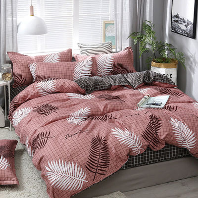 Gedrukt 400TC Custom Designs Cotton Duvet Cover Set met 4 stukken Bed Sheet Set