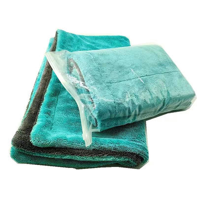 1200gm dubbele laag verdikt twist handdoek voor autoreiniging van auto's met microvezel