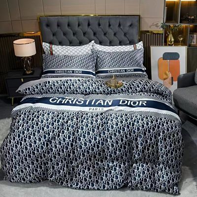 Kerstcadeau Luxe Superzacht 100% polyester 4 stukken beddengoed Set Geometrisch Patroon