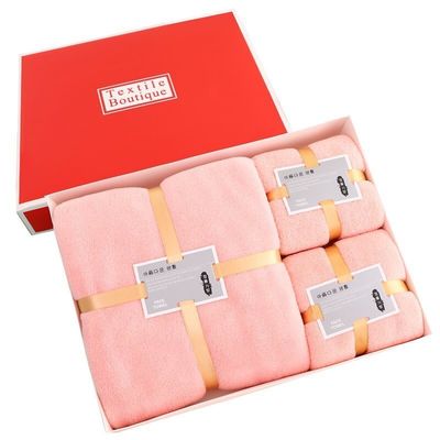 Gepersonaliseerde beddengoed Set ontwerpen Dikke koraal vlies Zachte absorberende gezicht handdoek bad set