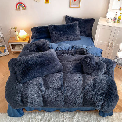 Kerst Luxe Shaggy Super Soft Warm Mink Velvet Bedden voor de Herfst Winter