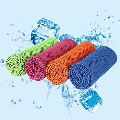 Snel drogen en afkoelen aangepaste koelhanddoeken voor sportsporten van polyesterstof