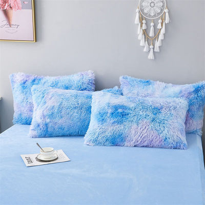 Blauwe stropdas met kleurstof, luxueus bedden met 133x72 stoffen