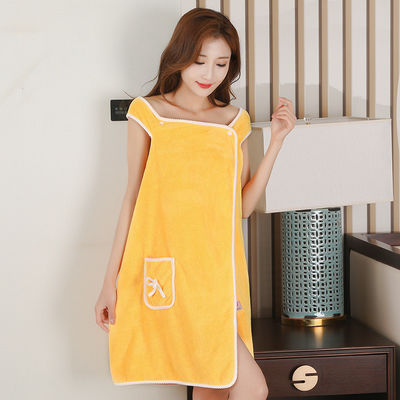300-400g Microfiber badrok voor mooie dames in hotel spa douche body wrap