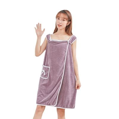 300-400g Microfiber badrok voor mooie dames in hotel spa douche body wrap