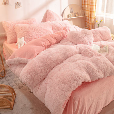 Prinses Stijl Custom Kerst Luxe Shaggy Flanell Warm Bedden voor de Herfst Winter