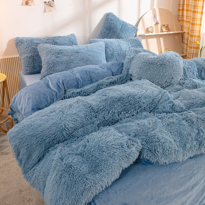 Prinses Stijl Custom Kerst Luxe Shaggy Flanell Warm Bedden voor de Herfst Winter
