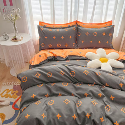 200TC gewassen katoen luxe gedrukte polyester dekbed bedden bedden bedden set voor koning