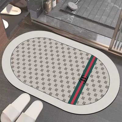 Gepersonaliseerde kleur Niet-glij badkamer mat tapijt super absorberend vlekbestendig PVC badmat