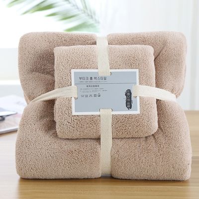 Iedereen Ouderdomsgroep Gepersonaliseerd Logo Coral Fleece Handdoek Set 2 Piece Microfiber Handdoek
