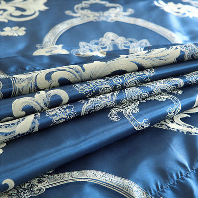 Europese stijl borduurwerk Satin beddengoed Set 3 stukken dekbed beddek beddoek kussenhoes