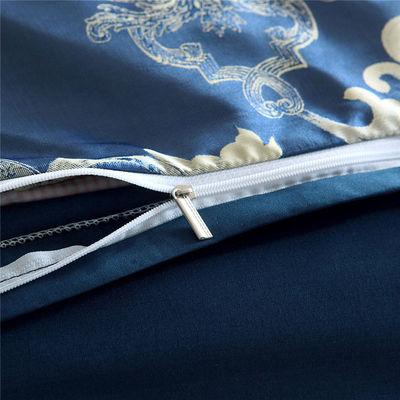 Europese stijl borduurwerk Satin beddengoed Set 3 stukken dekbed beddek beddoek kussenhoes