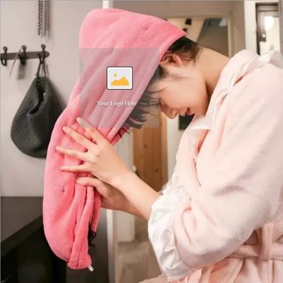 Luxe snel droogende haarhanddoek van microfiber voor meisjes, vrouwen, op maat gemaakt haar-turbanhanddoek