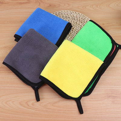 Autowashanddoek Coral Velvet Reiniging Absorberend Rag Microfiber Auto handdoek Custom 30*30cm