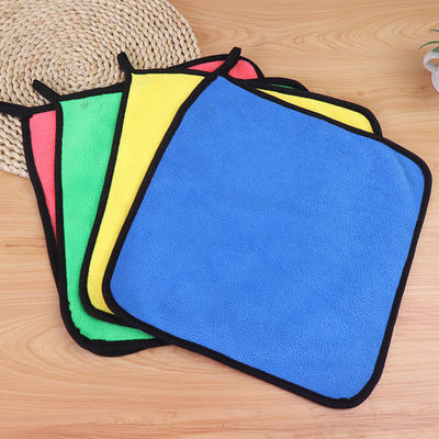 Autowashanddoek Coral Velvet Reiniging Absorberend Rag Microfiber Auto handdoek Custom 30*30cm