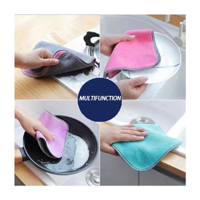 Aanpasbaar rechthoekig keukenhanddoek Absorberend en niet-vergietend microfibermateriaal