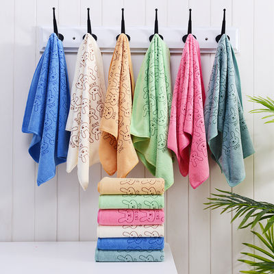 Sneldrogend 35*75cm rechthoekig Microfiber Printing Handdoek voor gezichtswassen Polyestervezel