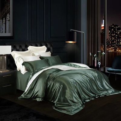 100% Pure Comforter sets Bedden Luxe zijde dekbed set voor Europese en Amerikaanse stijl