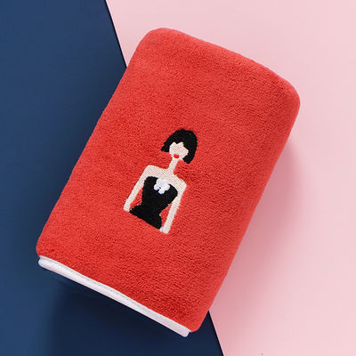 Microfiber Materiaal Optie Luxe Aanpassen Logo Borduurwerk Hotel Badhanddoek Geschenk Set