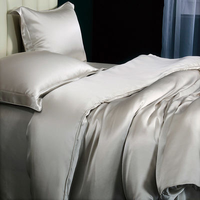 100% 6A Pure Silk Comforter Sets Bedden Luxe Silk Bedden Sets met Customized Logo