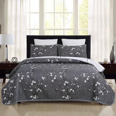 100% polyester patchwork quilt set 3 stukken beddengoed set met dekbed en lakensets