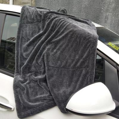 Rechthoekige microvezel autoreinigingsdoek Dubbele laag absorberende handdoek voor autoreiniging