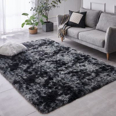 Gepersonaliseerde tapijten voor woonkamer Home Decorative Fluffy vloer tapijt Mat Tie Gekleurde lichtgrijze tapijt