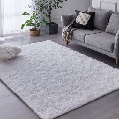 Gepersonaliseerde tapijten voor woonkamer Home Decorative Fluffy vloer tapijt Mat Tie Gekleurde lichtgrijze tapijt