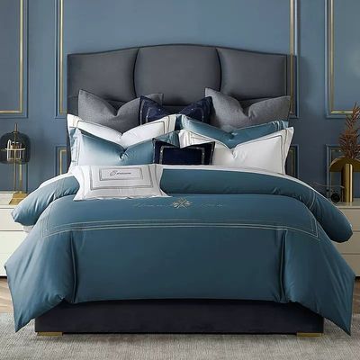 Custom Cotton Hotel beddengoed met Percale Europese stijl en luxe borduur logo
