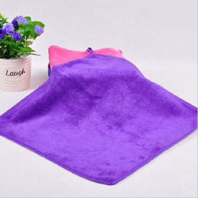 Logo Geaccepteerd Coral Fleece Dikker snel droog handdoek voor auto en bad reiniging ALLE leeftijden