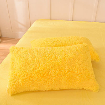 128x68 Stofdichtheid Mink Pel Velvet Fluffy Plush Bedden Set 4 Stuks Regenboogkleur