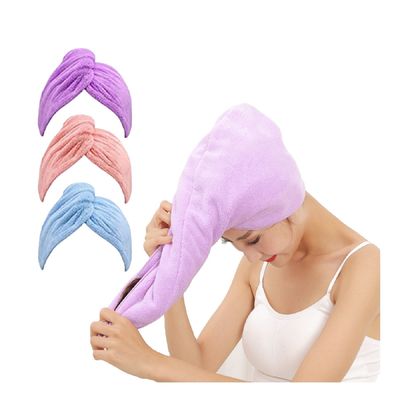 Op maat gemaakte printerontwerpen Elastische Microfiber Turban Handdoek Wrap voor het drogen van het haar in de douche