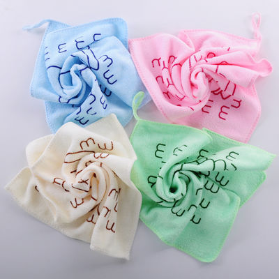 Keuken Microfiber Kinderhanddoek 25*25cm Zachte absorberende reinigingshanddoek voor kinderen