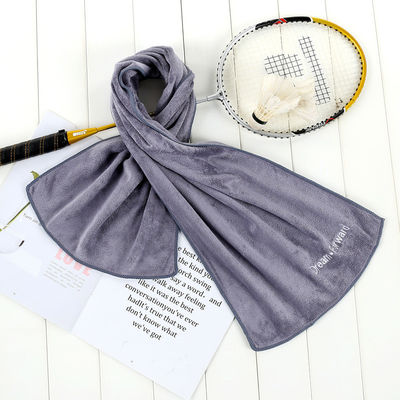 Multicolor Laser Marking Printing Embroidery Microfiber Strandhanddoek voor fitness