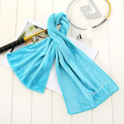 Multicolor Laser Marking Printing Embroidery Microfiber Strandhanddoek voor fitness