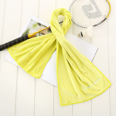 Multicolor Laser Marking Printing Embroidery Microfiber Strandhanddoek voor fitness