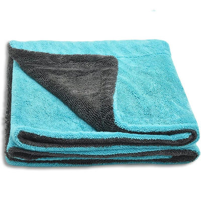 Gepersonaliseerde kleur Spun-plaats Technologie Microfiber Plush Twist Handdoeken voor autostoeltjes drogen