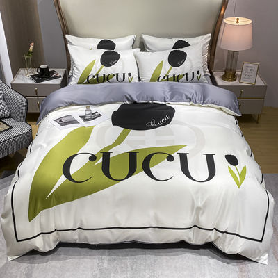 200TC All-Season Luxe Bed Sheets King Size Bed Linen Set met Fashion Name Design