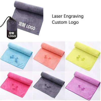 Sport Custom Logo Microfiber Zweet-absorberende handdoek voor buitenactiviteiten Snel drogen