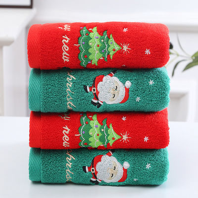 Alle leeftijden kersthanddoeken Puur katoenen gezichtshanddoeken in 2 cadeaubon voor cadeautjes en alle leeftijden
