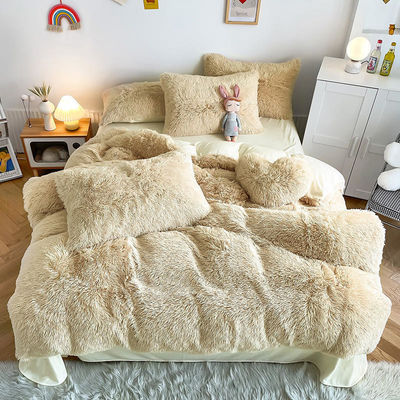 Multi Color Cloud Mink Velvet Soft Comfortable Bed Legen Sets voor Luxe Fluffy Bed Legen