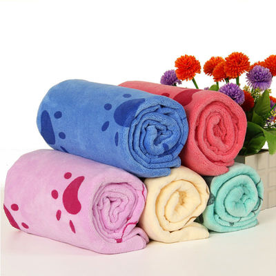Home/Hotel Coral Fleece Soft Towel Set Microfiber Bear Print Bad Towel Set Drie stukken