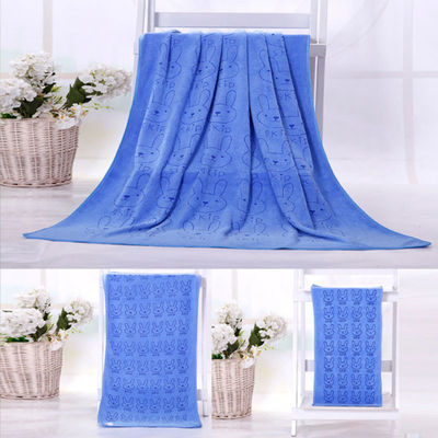 Home/Hotel Coral Fleece Soft Towel Set Microfiber Bear Print Bad Towel Set Drie stukken
