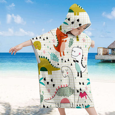 Dierendrukpatroon Microfiber strandhanddoek voor kinderen Zonnebrandcrème Bescherming en comfort