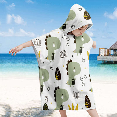 Dierendrukpatroon Microfiber strandhanddoek voor kinderen Zonnebrandcrème Bescherming en comfort