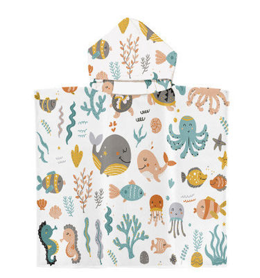 Dierendrukpatroon Microfiber strandhanddoek voor kinderen Zonnebrandcrème Bescherming en comfort