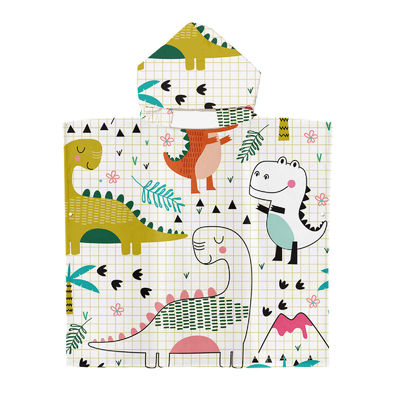 Dierendrukpatroon Microfiber strandhanddoek voor kinderen Zonnebrandcrème Bescherming en comfort