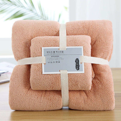 Super Absorberend Hypoallergeen Rechthoekig Koraal Vlies Microfiber Baddoek Voor Geschenk